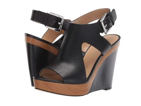 josephine leather wedge michael kors size 7|Michael Kors Womens Josephine Wedge Leather Open Toe .